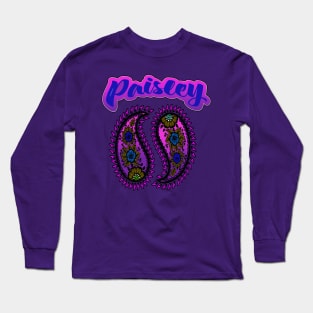 Paisley Purple. Long Sleeve T-Shirt